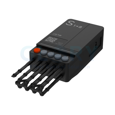 Glasvezelaansluiting met Sticklok-connector